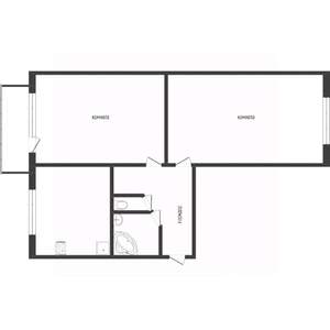 2-к квартира, вторичка, 44м2, 5/5 этаж