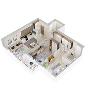 2-к квартира, вторичка, 66м2, 10/22 этаж