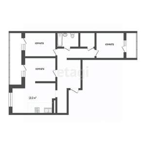 3-к квартира, вторичка, 79м2, 9/13 этаж