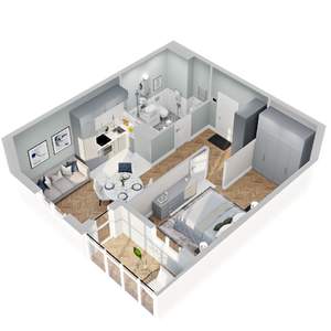 1-к квартира, вторичка, 44м2, 18/22 этаж