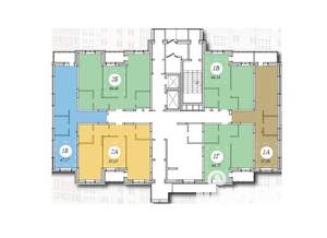 1-к квартира, вторичка, 45м2, 1/22 этаж