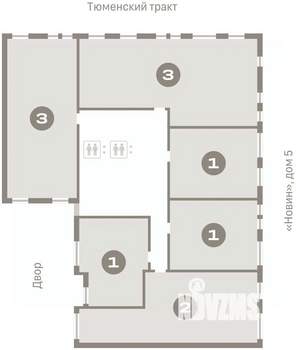 2-к квартира, вторичка, 85м2, 6/17 этаж
