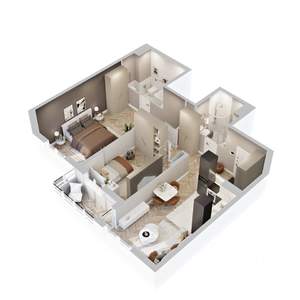 2-к квартира, вторичка, 73м2, 7/22 этаж