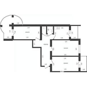 3-к квартира, вторичка, 104м2, 6/9 этаж