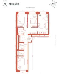 3-к квартира, вторичка, 84м2, 15/20 этаж