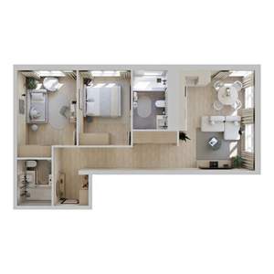 2-к квартира, вторичка, 65м2, 9/9 этаж