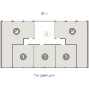 3-к квартира, вторичка, 85м2, 6/7 этаж