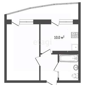1-к квартира, вторичка, 36м2, 9/14 этаж
