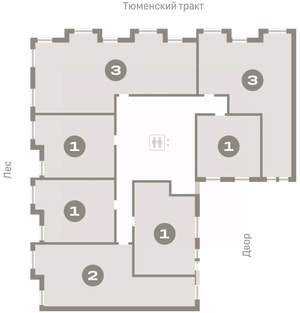 1-к квартира, вторичка, 51м2, 4/17 этаж