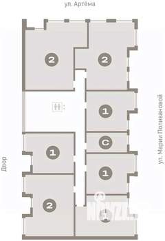 2-к квартира, вторичка, 81м2, 9/17 этаж
