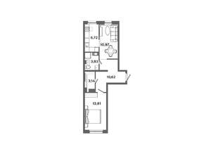 2-к квартира, вторичка, 49м2, 4/19 этаж