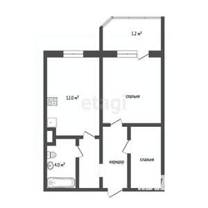 1-к квартира, вторичка, 43м2, 10/17 этаж
