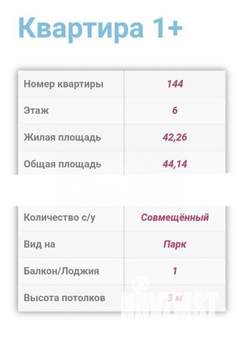 1-к квартира, вторичка, 44м2, 6/22 этаж