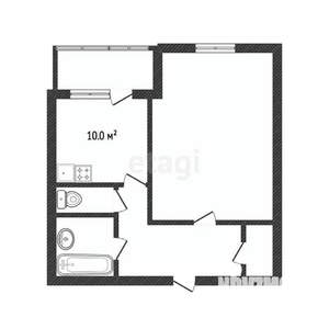 1-к квартира, вторичка, 45м2, 5/9 этаж