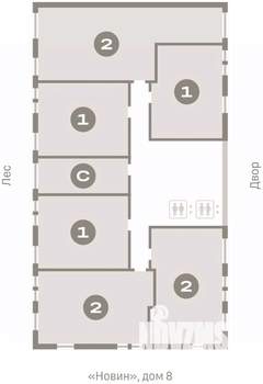 2-к квартира, вторичка, 69м2, 3/17 этаж