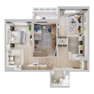 2-к квартира, вторичка, 66м2, 10/22 этаж