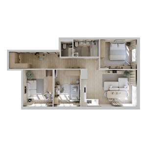 3-к квартира, вторичка, 74м2, 7/9 этаж