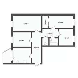 4-к квартира, вторичка, 91м2, 4/5 этаж