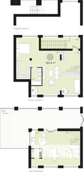 2-к квартира, строящийся дом, 169м2, 2/16 этаж