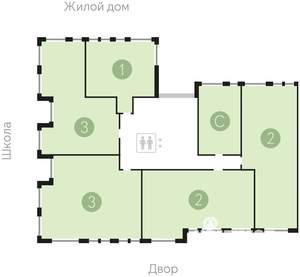 3-к квартира, сданный дом, 89м2, 7/17 этаж