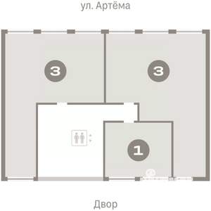 1-к квартира, вторичка, 37м2, 6/9 этаж