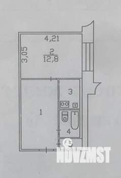 1-к квартира, вторичка, 31м2, 6/9 этаж
