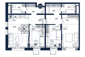 3-к квартира, строящийся дом, 88м2, 10/16 этаж