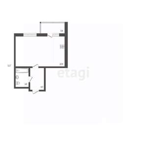 Студия квартира, вторичка, 32м2, 3/18 этаж