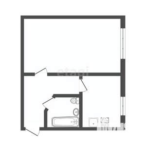 1-к квартира, вторичка, 28м2, 2/5 этаж