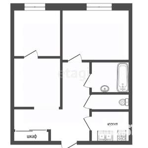 1-к квартира, вторичка, 44м2, 11/17 этаж