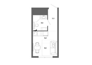 1-к квартира, вторичка, 17м2, 2/19 этаж