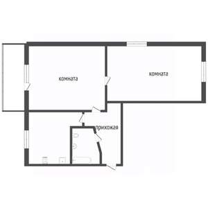 2-к квартира, вторичка, 44м2, 4/5 этаж