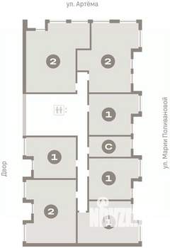 1-к квартира, вторичка, 45м2, 6/17 этаж
