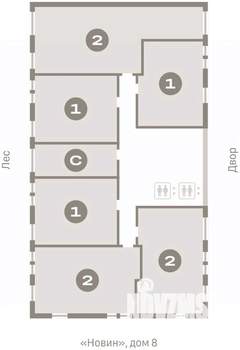 2-к квартира, вторичка, 71м2, 5/15 этаж