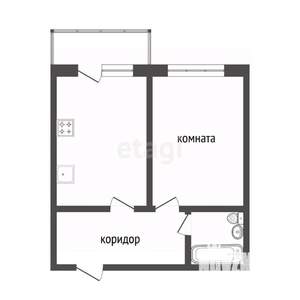 1-к квартира, вторичка, 41м2, 11/20 этаж