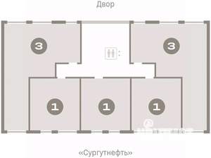 1-к квартира, вторичка, 46м2, 6/9 этаж