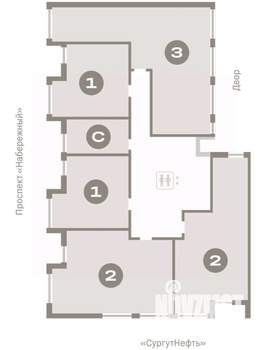 2-к квартира, вторичка, 69м2, 3/9 этаж