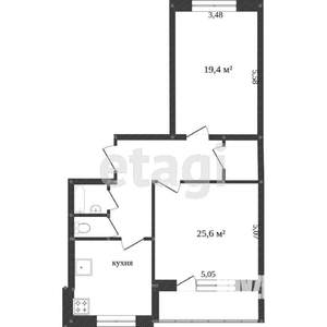 2-к квартира, вторичка, 81м2, 6/9 этаж