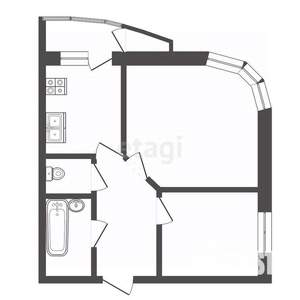 2-к квартира, вторичка, 79м2, 9/25 этаж