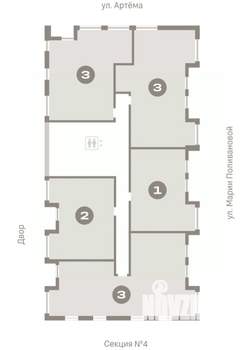 3-к квартира, вторичка, 106м2, 16/17 этаж