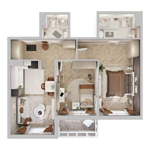 2-к квартира, вторичка, 71м2, 14/22 этаж