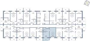 1-к квартира, вторичка, 41м2, 20/25 этаж