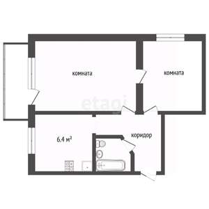 2-к квартира, вторичка, 37м2, 5/5 этаж