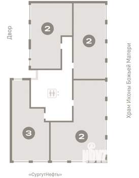2-к квартира, вторичка, 81м2, 9/9 этаж