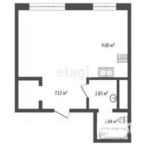 1-к квартира, вторичка, 38м2, 13/17 этаж