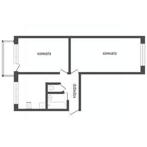 2-к квартира, вторичка, 44м2, 2/5 этаж