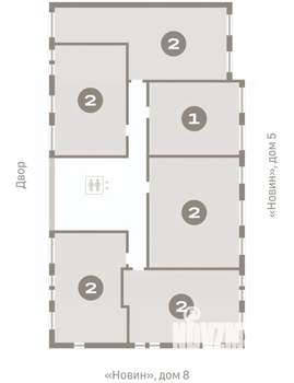 2-к квартира, вторичка, 62м2, 7/8 этаж