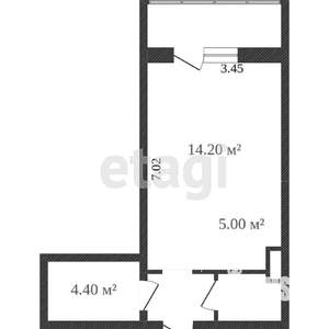 Студия квартира, вторичка, 28м2, 16/17 этаж