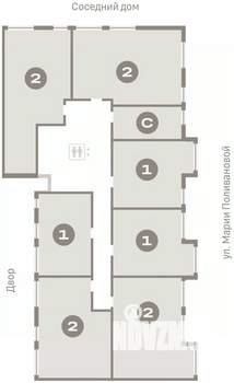2-к квартира, вторичка, 77м2, 4/9 этаж
