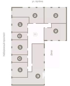 4-к квартира, вторичка, 121м2, 2/7 этаж
